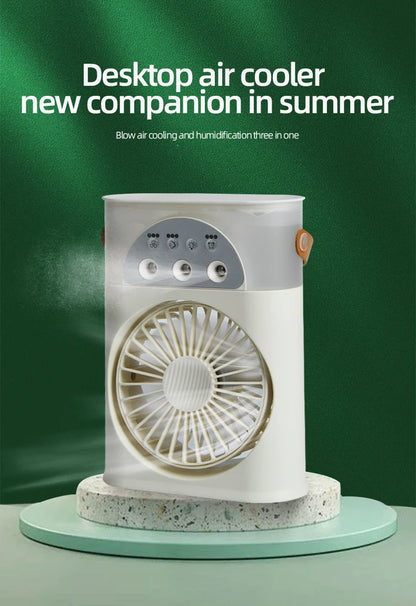 Misting fan cooling small fan rechargeable models humidification office desktop small electric fan summer cooling